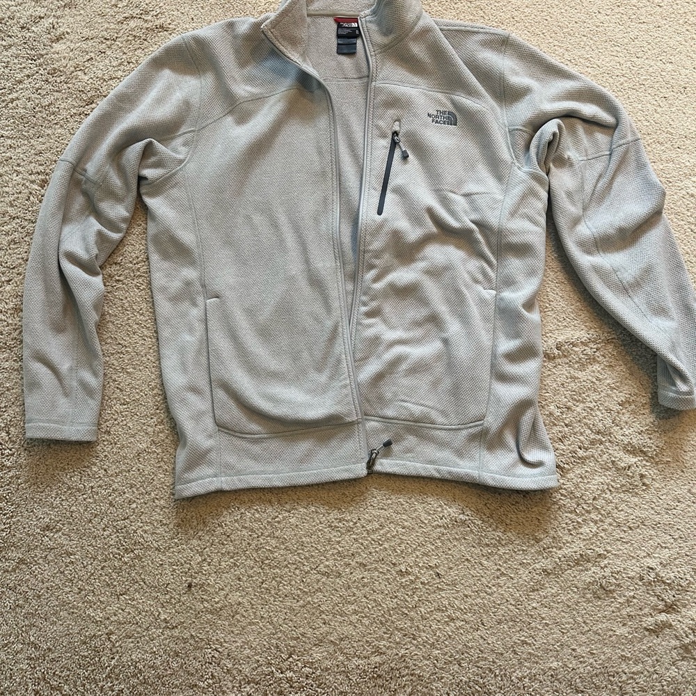 The North Face Light Gray Fleece Pullover